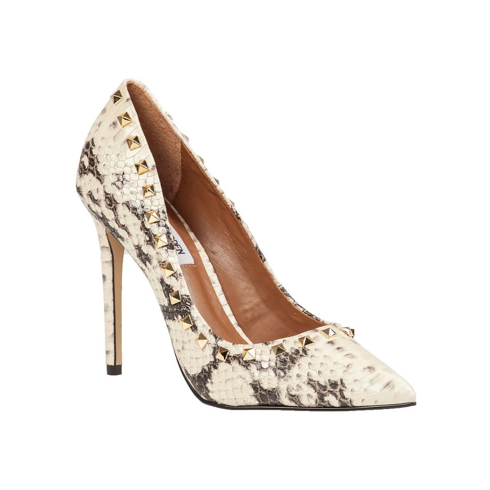 Valentino-Style Steve Madden Snakeskin Heels, 7M
